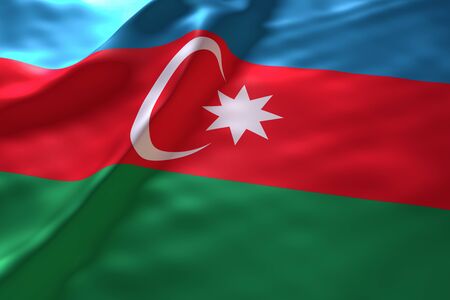 Azerbaijan flag backgroundの写真素材