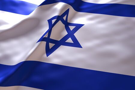 Israel flag backgroundの写真素材