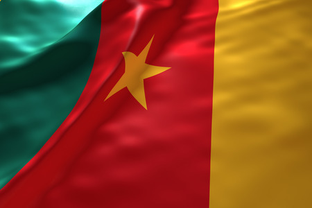 Cameroon flag backgroundの写真素材