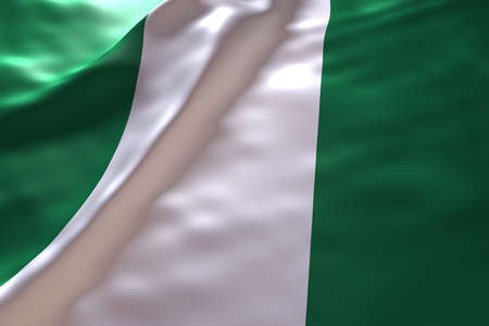 Nigeria flag backgroundの写真素材