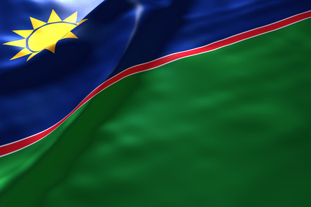 Namibia flag backgroundの写真素材