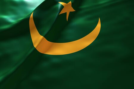 Mauritania flag backgroundの写真素材