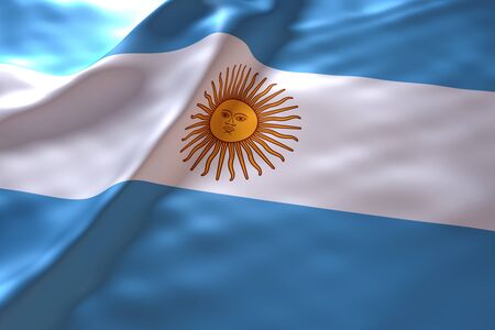 Argentina flag backgroundの写真素材