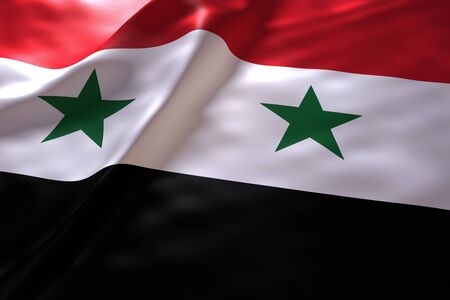 Syria flag backgroundの写真素材