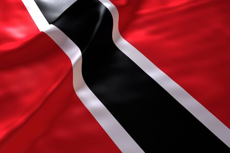 Trinidad and Tobago flag backgroundの写真素材