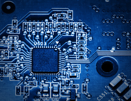 close up of circuit boardの写真素材
