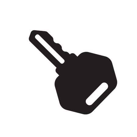 key flat iconのイラスト素材