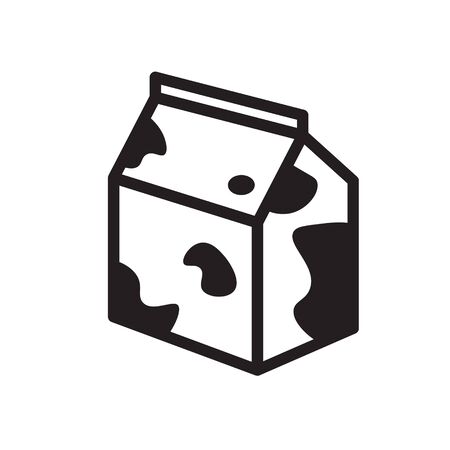 milk flat iconのイラスト素材