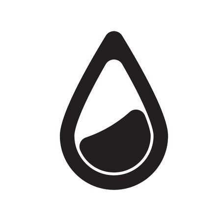 water drop flat iconのイラスト素材