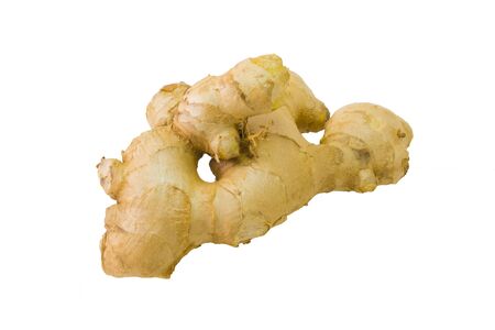 Fresh Ginger isolated on white background close up