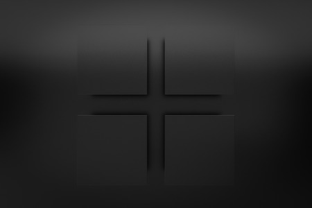 black layer background 3d renderの写真素材