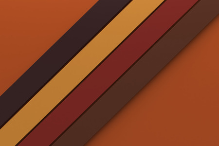 autumn tone color background minimal design stripe line material 3d renderingの写真素材