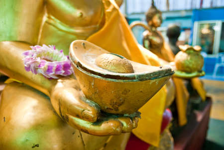 Hand of Buddha image, Thailandの写真素材