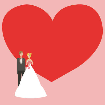 Wedding background with space for text のイラスト素材