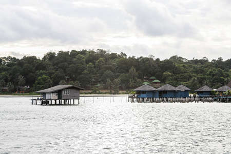water house in Trat at Thailand のeditorial素材