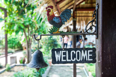 welcome bell of the house in Thailandの写真素材