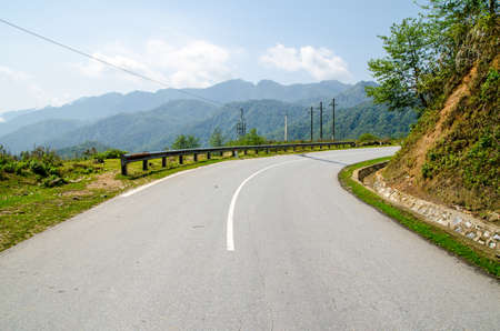 Empty countryside roadの写真素材