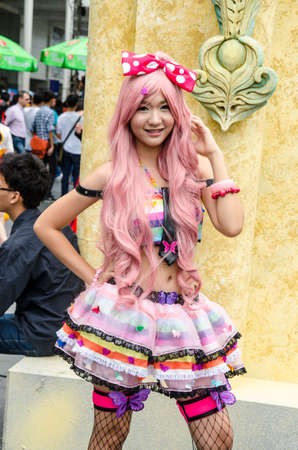 BANGKOK - MAY 25 : Cosplayers as characters Japanese fairy  in Oishi World Cosplay Fantastic 7 on May 25, 2013 at Central World, Bangkok, Thailand. のeditorial素材