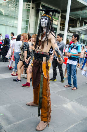 2013 , bangkok, THAILAND - SEPTEMBER 1  Thai cosplayers dress as the characters from movie  the lone ranger  in Japn festa in Bangkok on September 1のeditorial素材