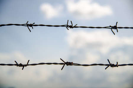 steel fenceの写真素材