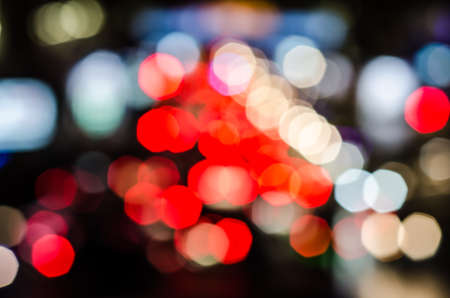 Beautiful dark out of Focus Lights during the Night の写真素材
