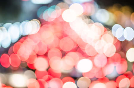 Bokeh from car light on the traffic road