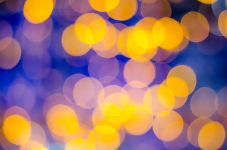 Abstrack bokeh on yellow blue backgroundの写真素材