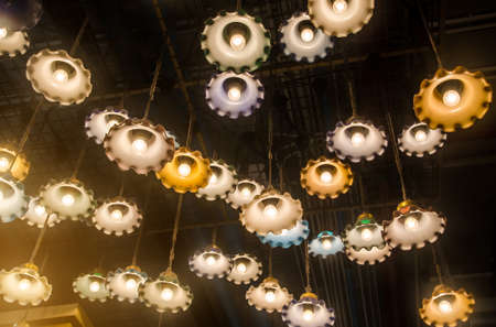 vintage lamp decorative in the mallの写真素材