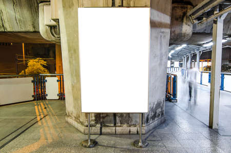 blank advertising billboard on the BTSのeditorial素材