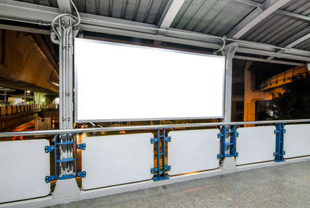 blank advertising billboard on the BTSの写真素材