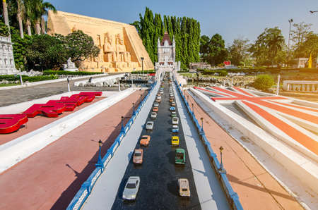 View of Mini Siam Park. Mini Siam is a famous miniature park attraction. It had been constructed in 1986のeditorial素材