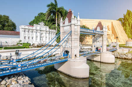 View of Mini Siam Park. Mini Siam is a famous miniature park attraction. It had been constructed in 1986のeditorial素材