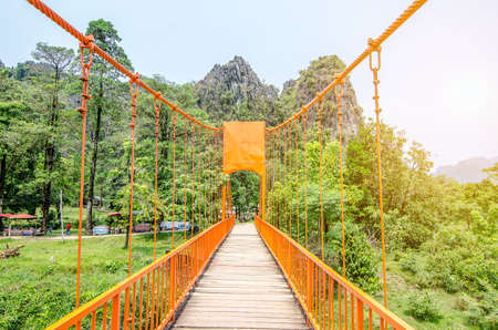 bridge in Vangvieng , Laosの写真素材