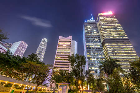 Modern office buildings in Central Hong Kong.のeditorial素材