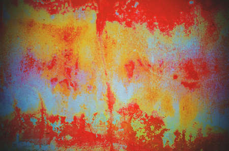 old grunge rusty metal zinc wall for textured backgroundの写真素材