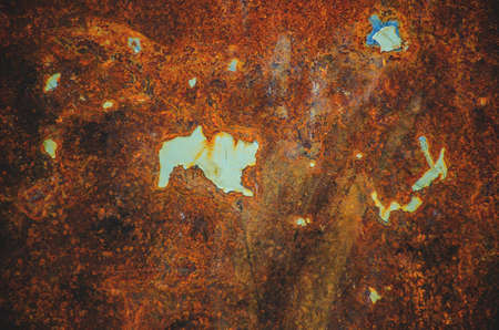 old grunge rusty metal zinc wall for textured backgroundの写真素材