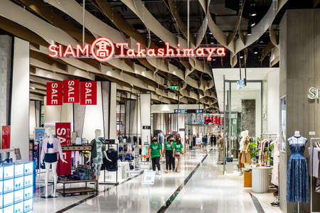 Bangkok, Thailand - Sep 17, 2020: The Siam Takashimaya which is the japanese selected department...