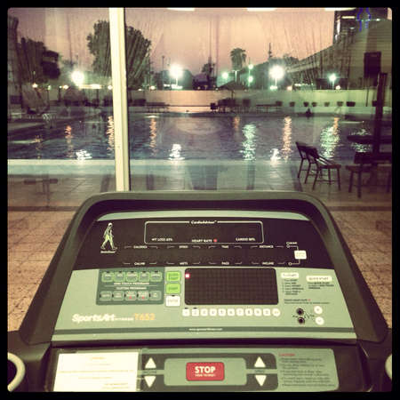 Work out at gym