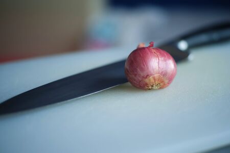 Red onionの写真素材