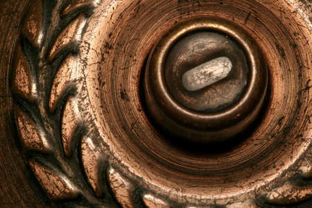 Close up abstract of an ornate door knobの写真素材