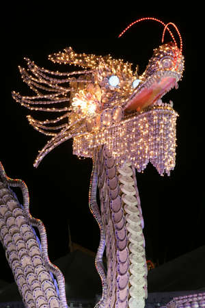 Chinese dragon lantern at Kuala Lumpur lantern festivalの写真素材