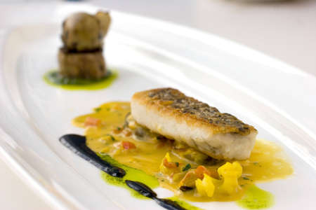 Pan seared fillet of fish