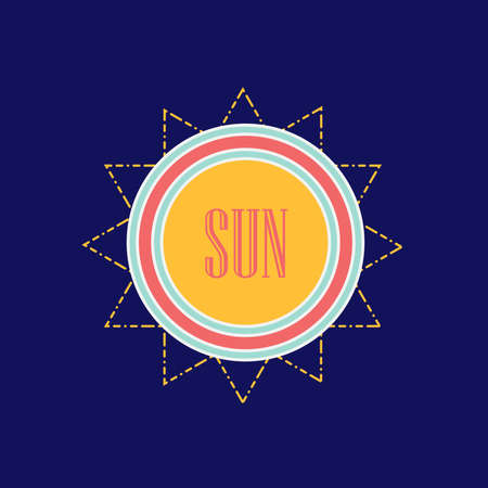 Sun. Abstract summer banner. Vector eps 10.のイラスト素材