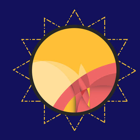 Sun. Abstract summer banner. Vector eps 10.のイラスト素材