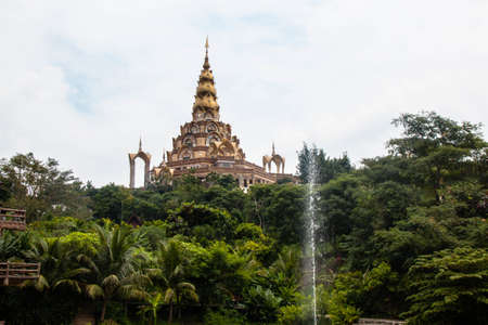 Modren buddhist church under the skyのeditorial素材