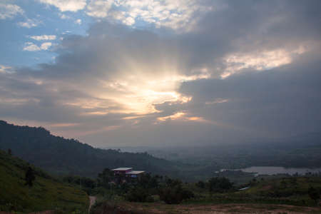Sunlight in the evenning timeの写真素材