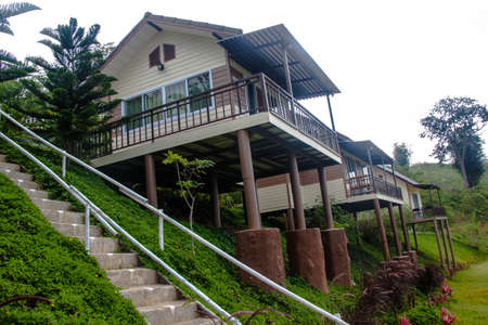 The village in moutainのeditorial素材