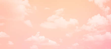 abstract colorful pastel tone of sunset sky background with shining light for design conceptの写真素材
