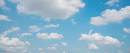 blue sky background on sunny day for meteorology weather concept