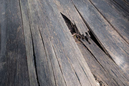 Broken wooden floor.の写真素材